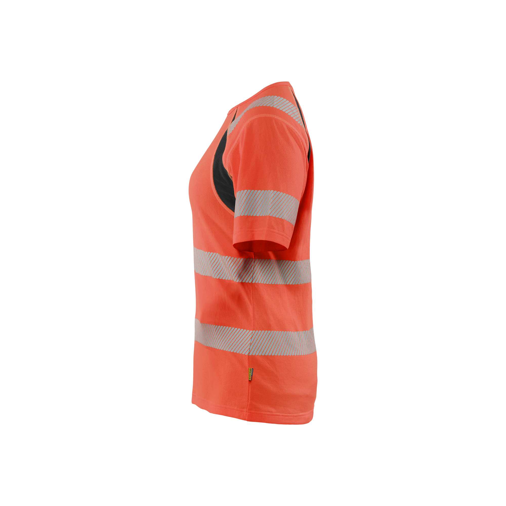 BLAKLADER 35032537 Women’s Hi Vis T shirt Hi Vis Reflective Short Sleeve Work T-Shirt WOMEN - Moisture Wicking